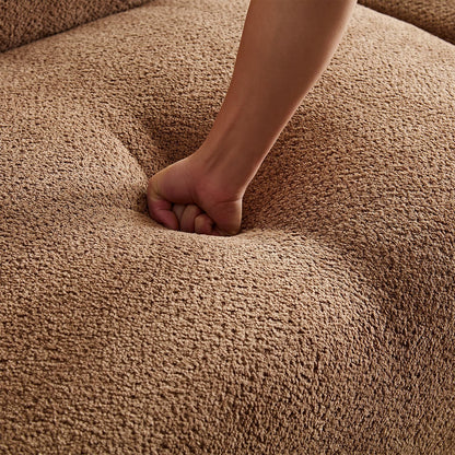 Canapé 3 places moderne en tissu bouclé HAMORE