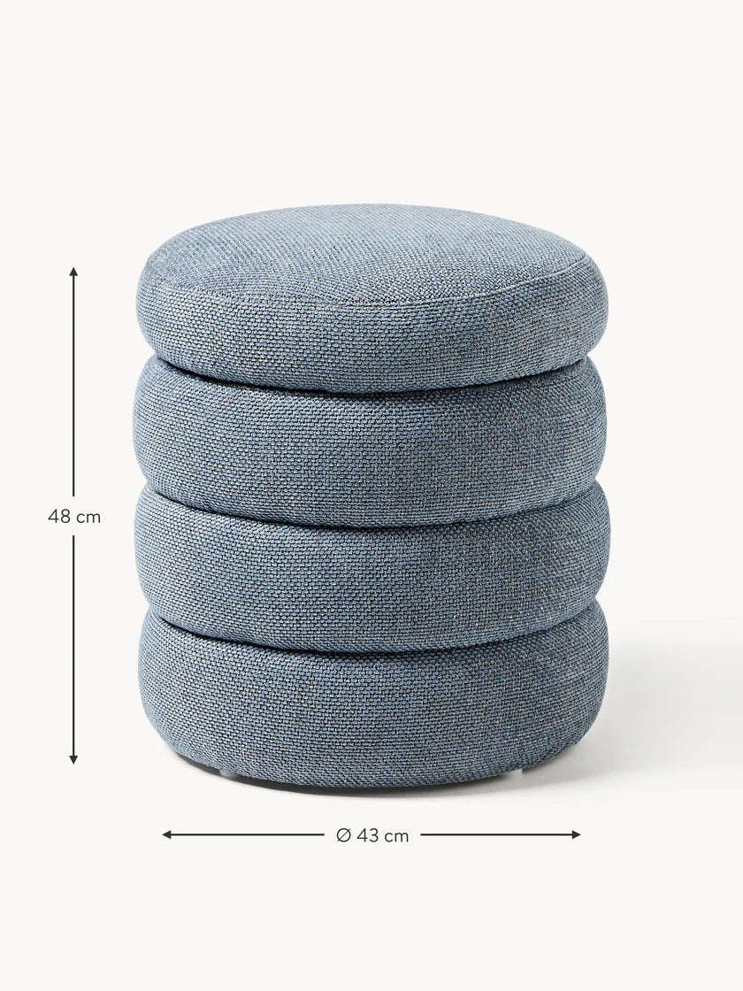 Tabouret rembourré Alto avec espace de rangement