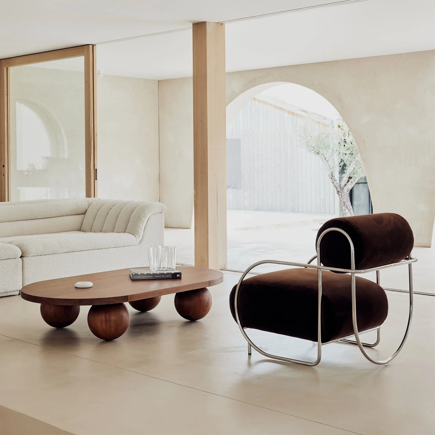 Table basse ovale Lucy