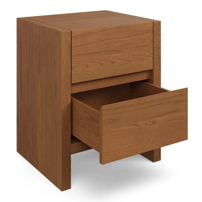 Table de chevet 2 tiroirs Leif