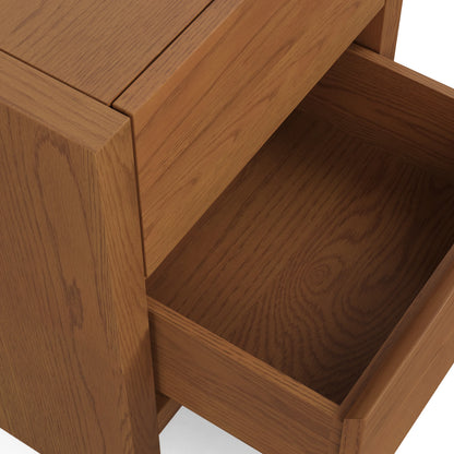 Table de chevet 2 tiroirs Leif